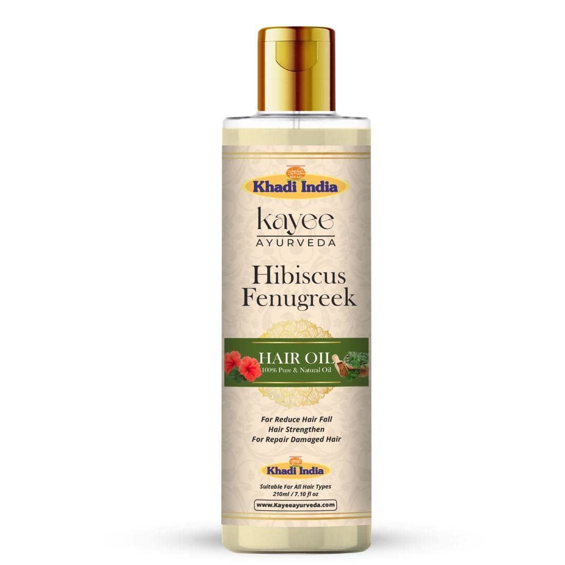 Kayee Ayurveda Hibiscus Fenugreek Hair Oil 210ml