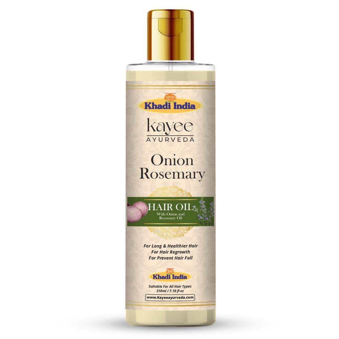 Kayee Ayurveda Onion Rosemary Hair Oil 210ml