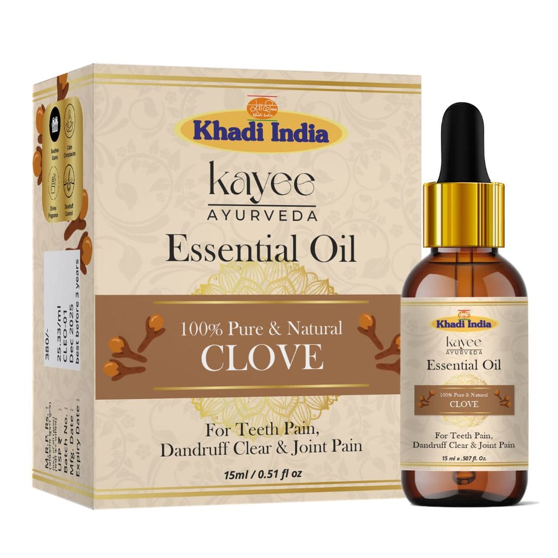 Kayee Ayurveda Clove Essential Oil 15ml