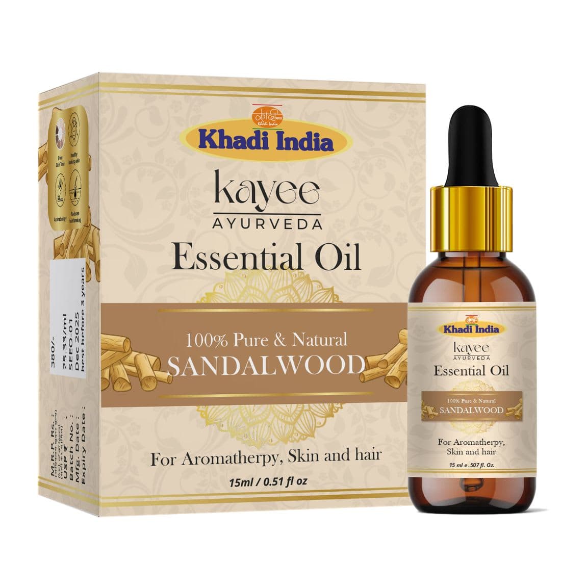 Kayee Ayurveda Sandalwood Essential oil 15ml