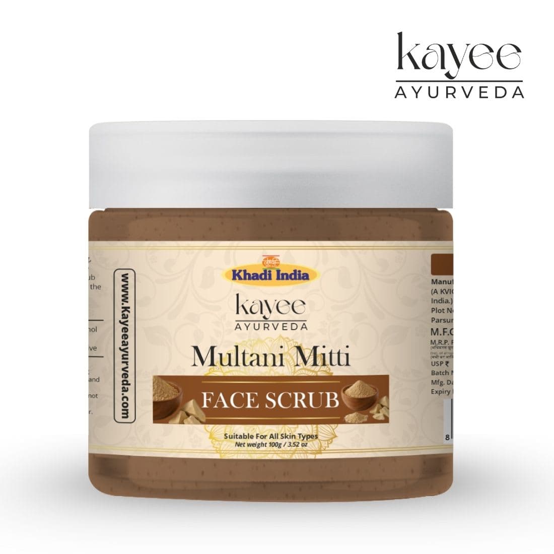 Kayee Ayurveda Multani Mitti Face Scrub 100gm