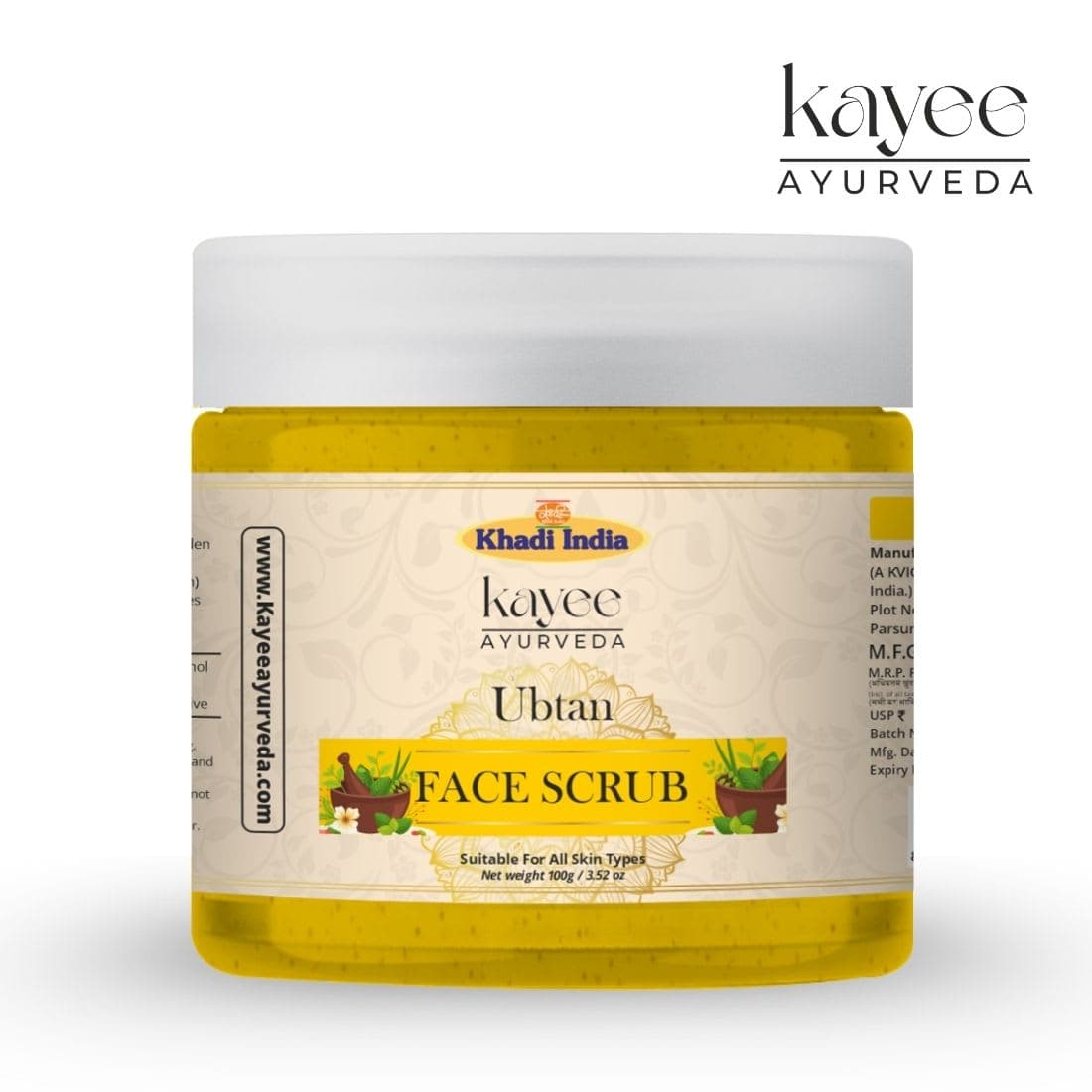 Kayee Ayurveda Ubtan Face Scrub 100gm