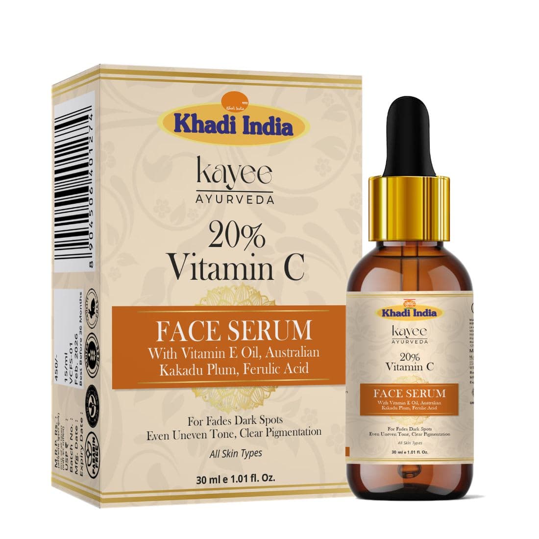 Kayee Ayurveda 20% Vitamin C Face Serum 30ml