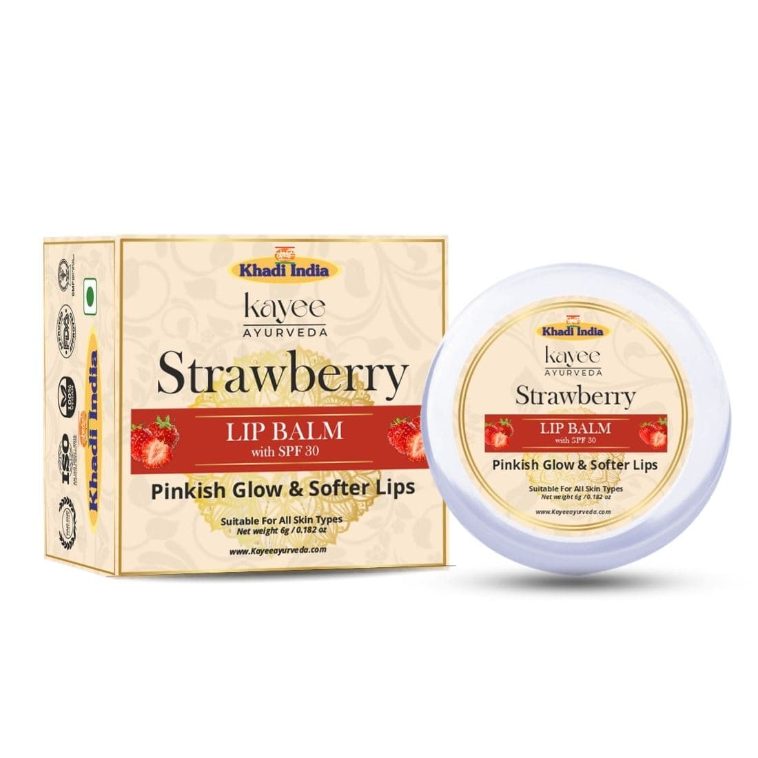 Kayee Ayurveda Strawberry Lip Balm 5gm
