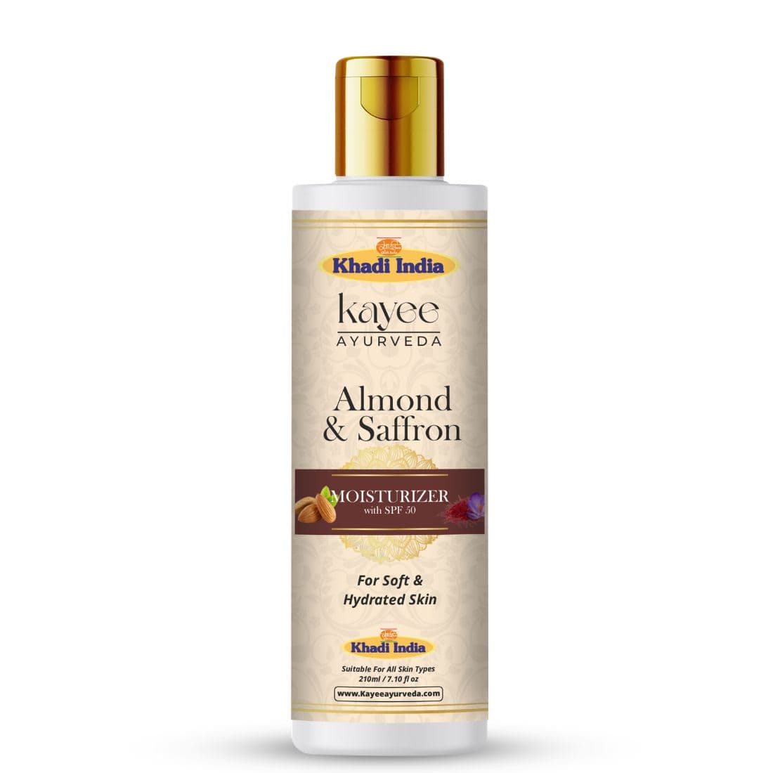 Kayee Ayurveda Almond & Saffron Moisturizer 210ml