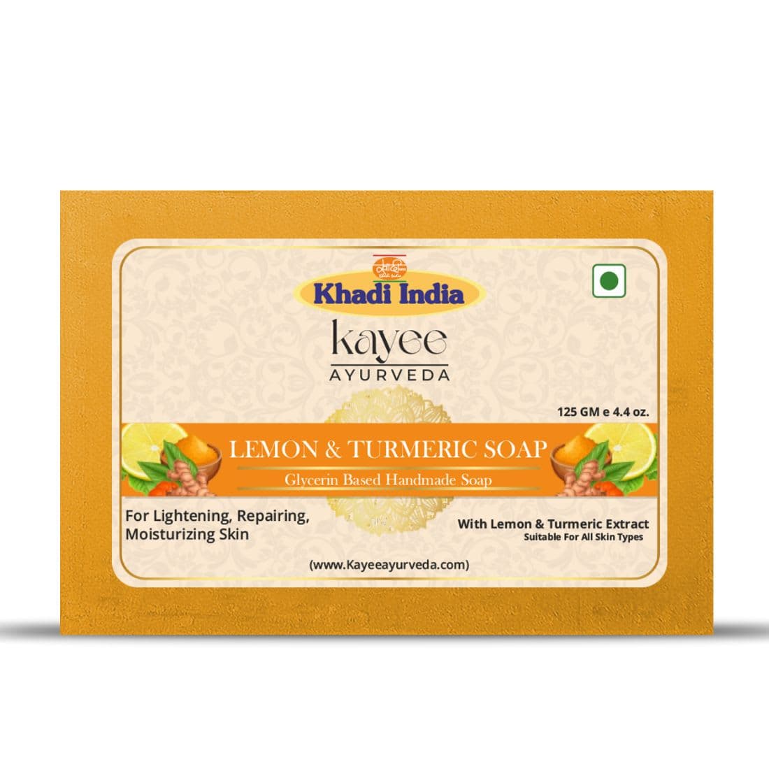 Kayee Ayurveda Lemon & Turmeric Soap 125gm